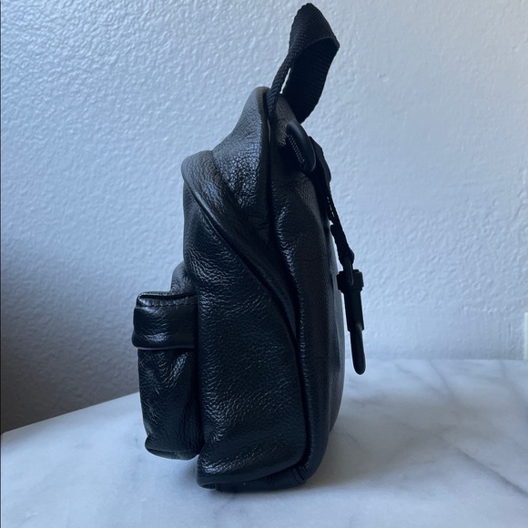 BALENCIAGA Mini Unisex Crossbody Backpack in black calfskin leather - Like New - Picture 10 of 14